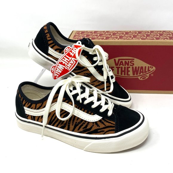 VANS Style 36 Decon SF Sneaker Women Size Animal Stripes Brown Suede VN0A5HYR9ZY - Picture 9 of 11